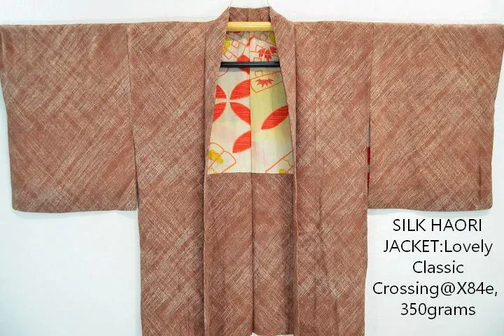 DSC_0548 X84e High Quality Japanese Silk Haori Jacket Classic Crossing