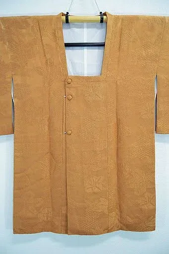 DSC_0694 High Quality Japanese 100% Silk Haori Jacket Hand-Made Classic Lily Orange