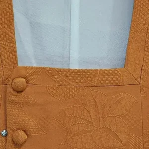 DSC_0696 High Quality Japanese 100% Silk Haori Jacket Hand-Made Classic Lily Orange