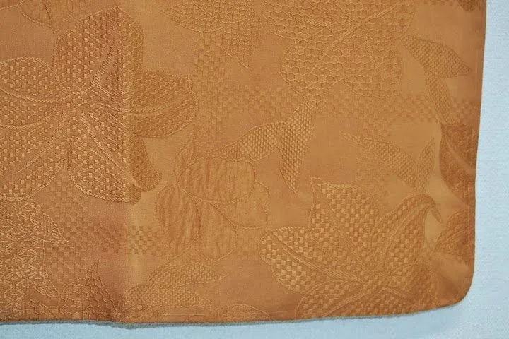 DSC_0702 High Quality Japanese 100% Silk Haori Jacket Hand-Made Classic Lily Orange