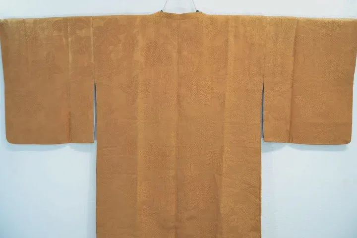 DSC_0708 High Quality Japanese 100% Silk Haori Jacket Hand-Made Classic Lily Orange