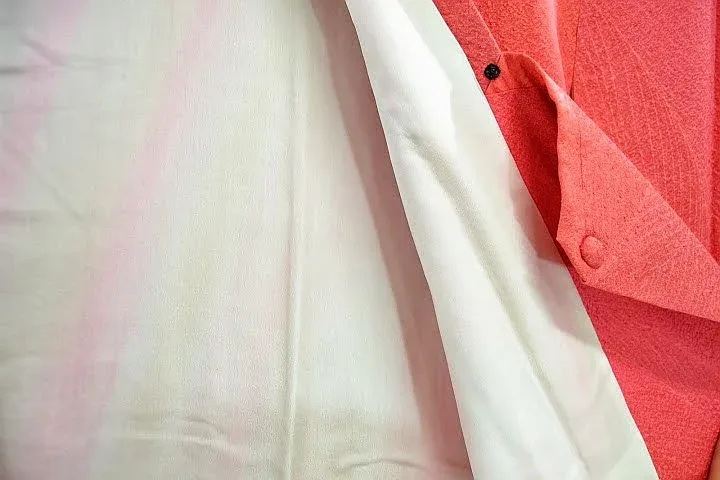 DSC_0764 High Quality Japanese 100% Silk Haori Jacket Hand-Made Pink Gradation