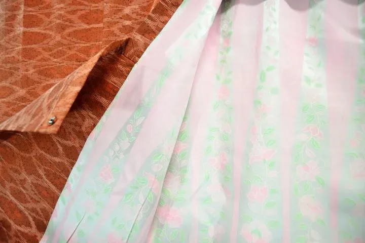 DSC_0829 High Quality Japanese 100% Silk Haori Jacket Hand-Made Tsumugi Abstract
