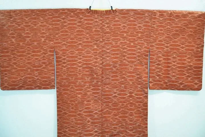 DSC_0835 High Quality Japanese 100% Silk Haori Jacket Hand-Made Tsumugi Abstract