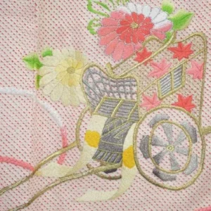 F21aDSC_0481 (1) Pink Kimono 100% Silk Wedding Furisode Embroidered Royal Cargo/Shibori 2lb