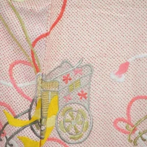 F21aDSC_0482 (1) Pink Kimono 100% Silk Wedding Furisode Embroidered Royal Cargo/Shibori 2lb
