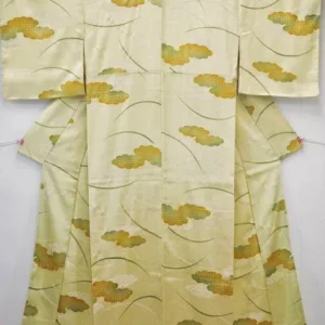 F25aDSC_0534 "Snow Falls On Cedars" 100%silk Tsukesage Bolt: Forest Trees Gradation@y75 12yards