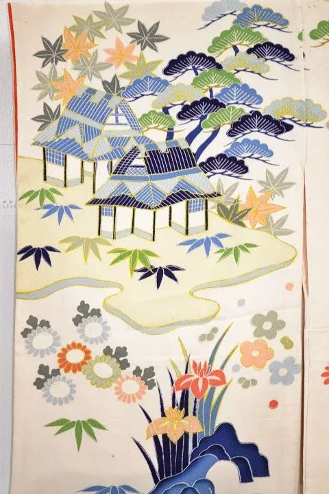 G28aDSC_0622 High Quality QUALITY Silk Kimono Wedding Homongi Classic Tea Room Landscape