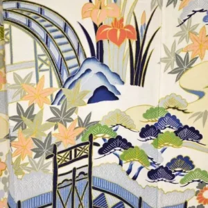 G28aDSC_0624 High Quality QUALITY Silk Kimono Wedding Homongi Classic Tea Room Landscape