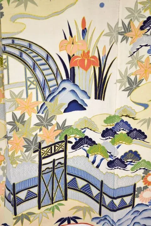 G28aDSC_0624 High Quality QUALITY Silk Kimono Wedding Homongi Classic Tea Room Landscape