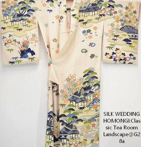 G28aDSC_0625 High Quality QUALITY Silk Kimono Wedding Homongi Classic Tea Room Landscape