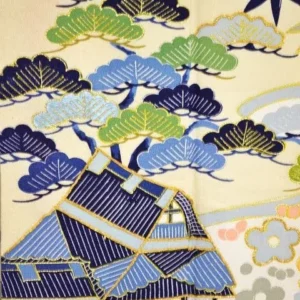 G28aDSC_0627 High Quality QUALITY Silk Kimono Wedding Homongi Classic Tea Room Landscape