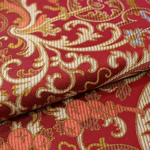 Tassinari and Chatel Scalamandre Cernuschi Rouge Red Silk Brocade MSRP USD 2128/Y