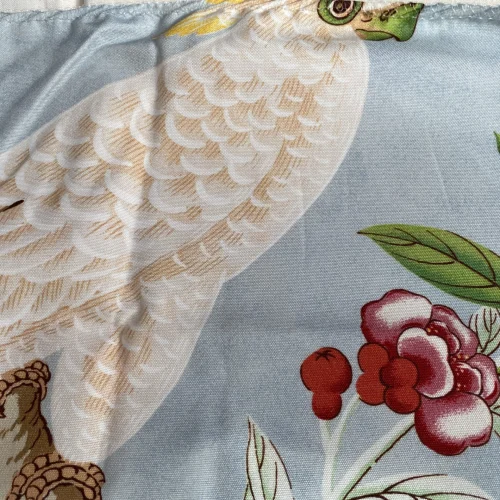 IMG_0746 Brunschwig & Fils  Kanchou Cotton Print Wave Cotton Blue MSRP USD596/y