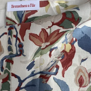IMG_0755 Brunschwig & Fils  Horseshoe Bay Red Blue on White linen Print MSRP USD380/y