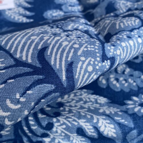 IMG_0795 Brunschwig & Fils Wesserling Print Blue Tropical Leaf MSRP USD348/y