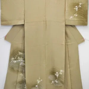 M21a1 High Quality Silk Wedding Tsukesage Lovely Cherry Blossom Taupe
