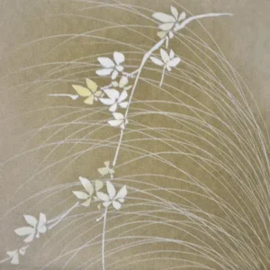 M21a2 High Quality Silk Wedding Tsukesage Lovely Cherry Blossom Taupe