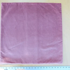 P1130454 Scalamandre Pillow Case MET Paisley Embroidery  Square Silk Velvet Pink Plain Solid 22x22 inches MSRP USD 678+/y