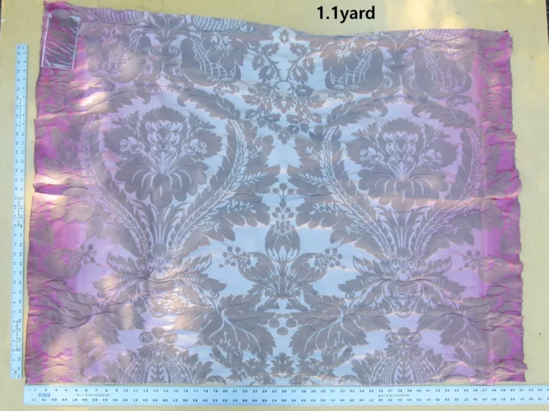 P1130707 Scalamandre Length 1.1y Lelievre Carrousel Pink Damask Jacquard MSRP USD 892/y