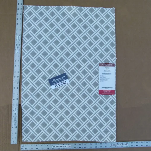 2 EV30 26"x17" Scalamandre Alhambra Peter Storm Jacquard Gray White Diamond MSRP USD382/y
