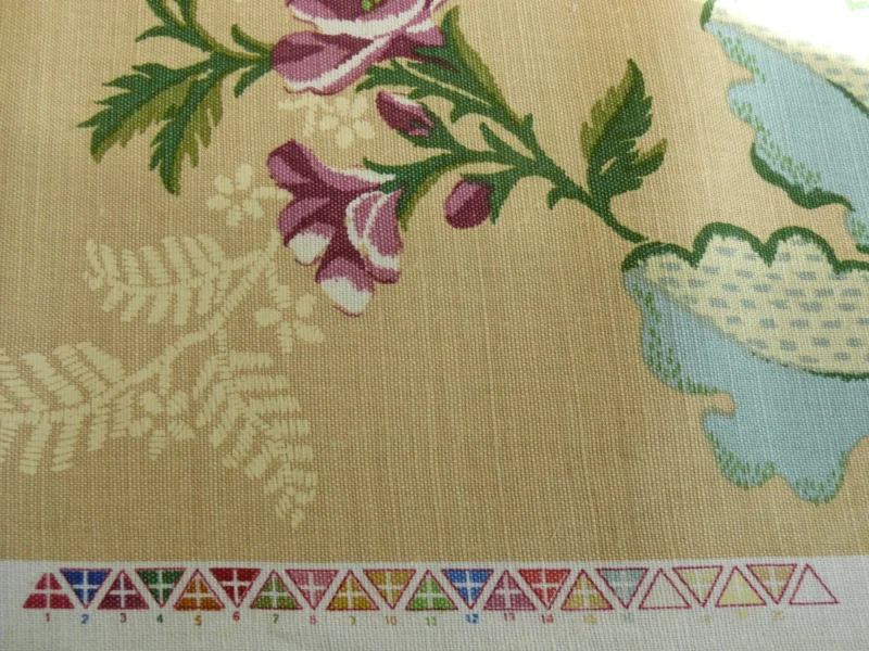 P1320700 By Yard Brunschwig & Fils Fabriano Pine Cone Print Light Butter Yellow Linen Print