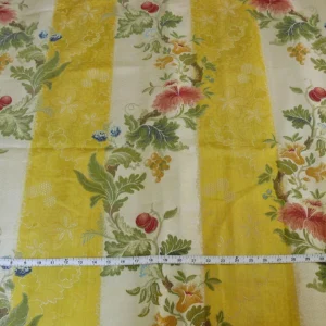 P1330005 Scalamandre Colony Villa Lante Stripe Multi on Rose Renaissance Classic MSRP USD 578/y