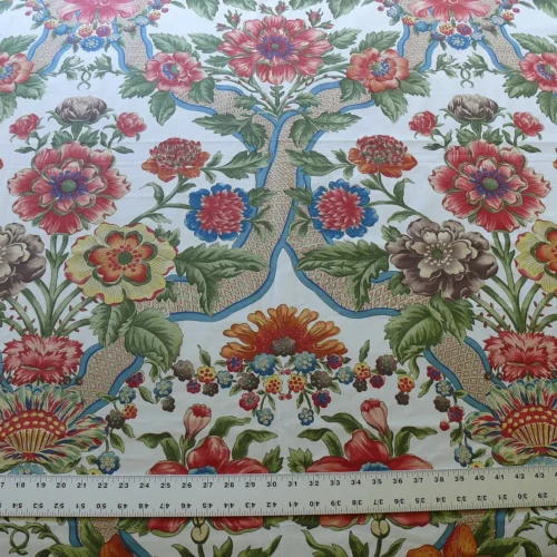 P1550451 By yard Tassinari and Chatel Louise Marie French Court Print Cotton MSRP USD 424/y