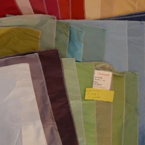 33 pieces Scalamandre Shangri-la Silk Dupioni Taffeta Assorted Colors MSRP USD 158Y