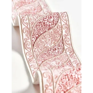 download 4 Scalamandre Pillow Case MET Paisley Embroidery  Square Silk Velvet Pink Plain Solid 22x22 inches MSRP USD 678+/y