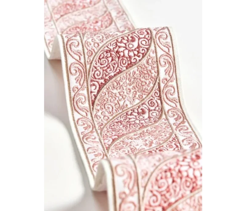 download 4 Scalamandre Pillow Case MET Paisley Embroidery  Square Silk Velvet Pink Plain Solid 22x22 inches MSRP USD 678+/y