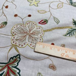 IMG_1529 3.47y Lee Jofa Arbre De Vie.document Stunning Crewel Embroidery Tree of Life Linen Museum Quality