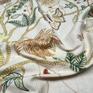 IMG_1538 3.47y Lee Jofa Arbre De Vie.document Stunning Crewel Embroidery Tree of Life Linen Museum Quality