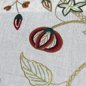 IMG_1543 3.47y Lee Jofa Arbre De Vie.document Stunning Crewel Embroidery Tree of Life Linen Museum Quality