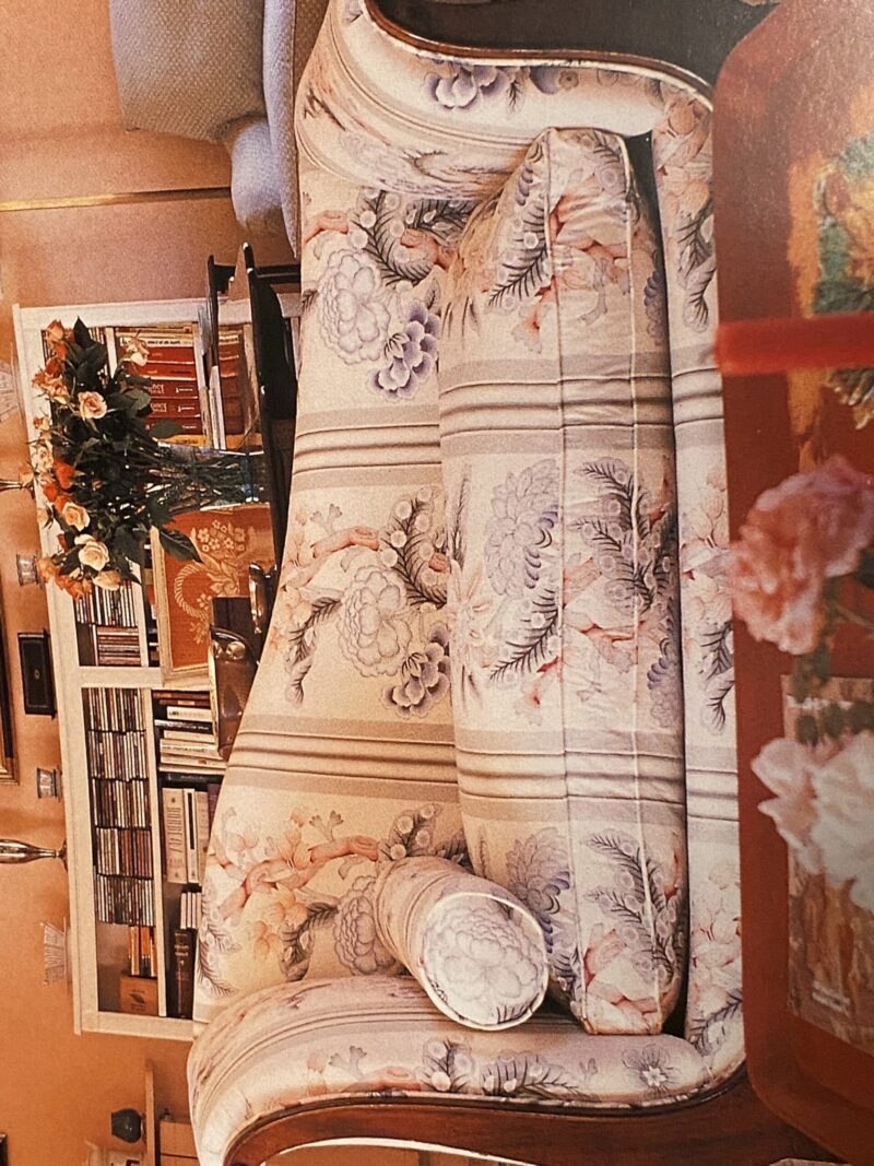 IMG_1550 By Yd Brunschwig & Fils K'ang Hsi Cotton Peony Chinoiserie Mint Green Blue Chintz