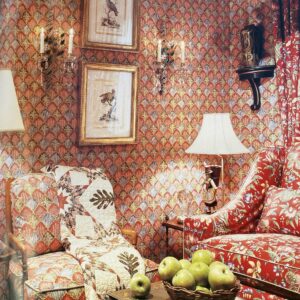 IMG_1570 10.2y Brunschwig & Fils Nanou Rockery Print Blue Green White from Cabanel Collection #906