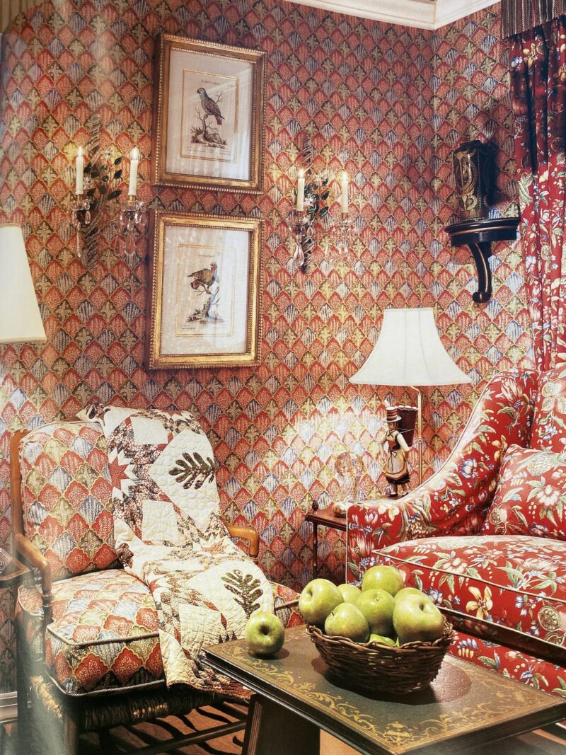 IMG_1570 10.2y Brunschwig & Fils Nanou Rockery Print Blue Green White from Cabanel Collection #906