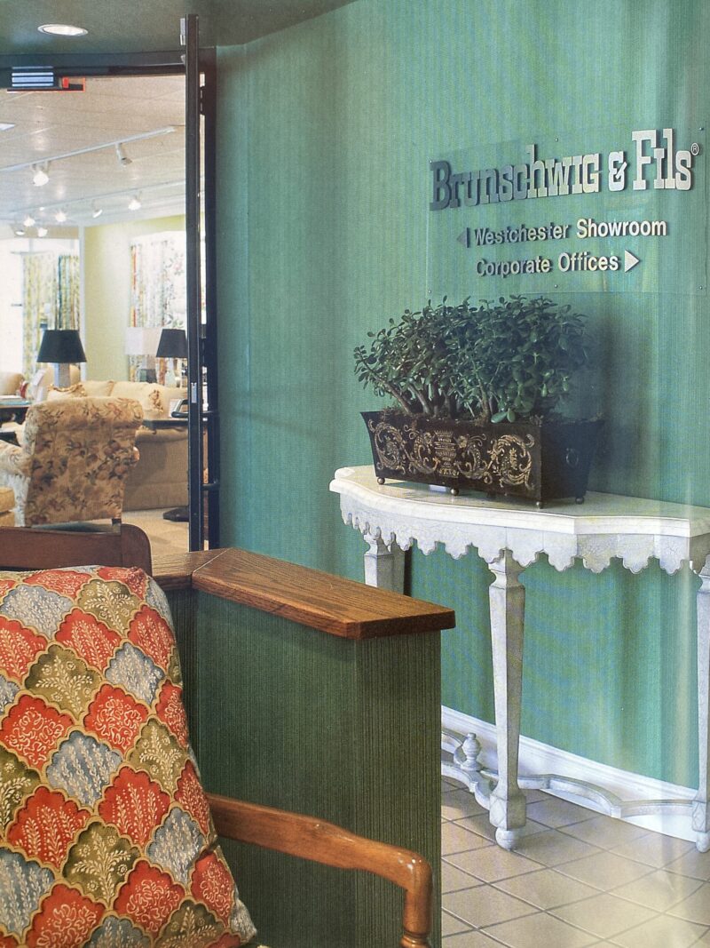 IMG_1572 10.2y Brunschwig & Fils Nanou Rockery Print Blue Green White from Cabanel Collection #906