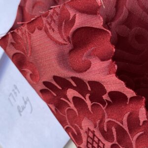 IMG_1648 High End Veranda Renaissance Damask 100% Silk Ruby Red Crimson