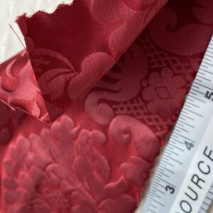 IMG_1651 High End Veranda Renaissance Damask 100% Silk Ruby Red Crimson