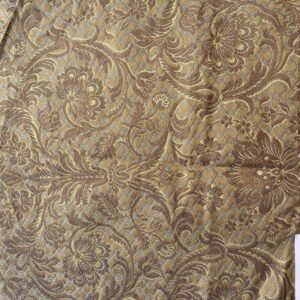 IMG_1658 In Name of Rose Medallion Acanthus Renaissance Silk Damask Jacquard Blue & Gold MSRP USD 200+/Y