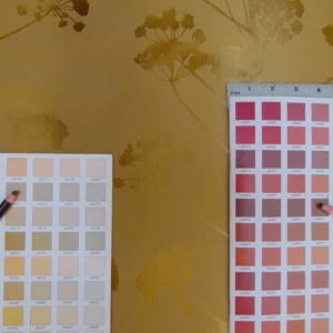 P1010977 Kravet Coutour Quiet Place Serenity Gold Amber 100% Silk Forest Yarrow Autumn Foliage Art Nouveau MSRP 276/Y By Yard