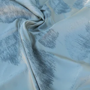 P1130737 Scalamandre Length 2.4y Isabella Moon Glow White Gray Foliage Silk Contemporary MSRP USD 428/y