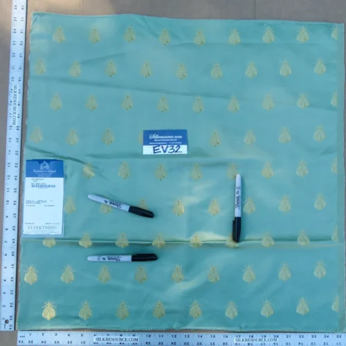 32 EV32 Square 25 x 25 inches Scalamandre Tassinari & Chatel Les Abeilles Vert Green