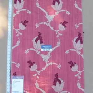 P1140274 38 EV32 Square 34 x 23 inches Scalamandre Vivaldi Maroon & Linen On Red Lampas MSRP USD 578/y