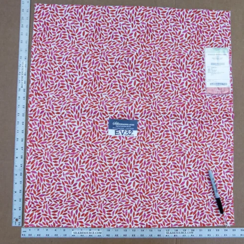 P1140297 44 EV32 Square 27 x 25 inches Scalamandre Grey Watkins Meadow Embroidery Pink Red MSRP USD 320/y