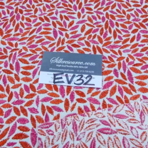 P1140303 45 EV32 Square 27 x 24 inches Scalamandre Grey Watkins Meadow Embroidery Pink Red MSRP USD 320/y