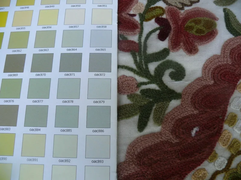 s-l1600 (22) Scalamandre Magnificent Lalita Crewel Heavy Paisley 35 inch MSRP 372/Y