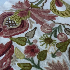 s-l1600 (23) Scalamandre Magnificent Lalita Crewel Heavy Paisley 35 inch MSRP 372/Y