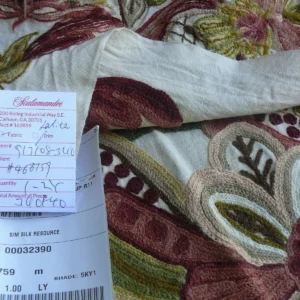 s-l1600 (30) Scalamandre Magnificent Lalita Crewel Heavy Paisley 35 inch MSRP 372/Y